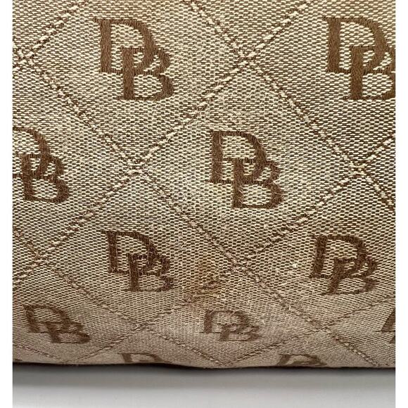 FINAL CLEARANCE! Dooney & Bourke AUTHENTIC VINTAGE Tan & Brown Handbag Purse - Picture 10 of 14